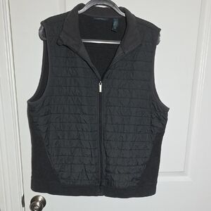 Perry Ellis Charcoal Zip Up Vest Men's Size XL